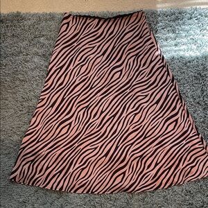 WD.NY Pink Zebra A-Line Skirt
